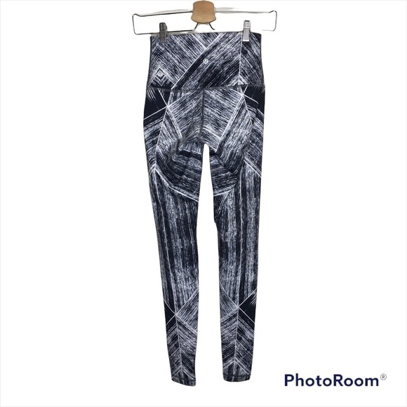 Lululemon Wunder Under Pant *Full-On Luon (Roll Down) Heat Wave White Black - Picture 4 of 9